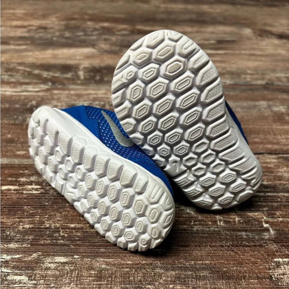 Nike | VGUC Blue Infant Flex Experience Shoes Velcro Closure, Size 4C